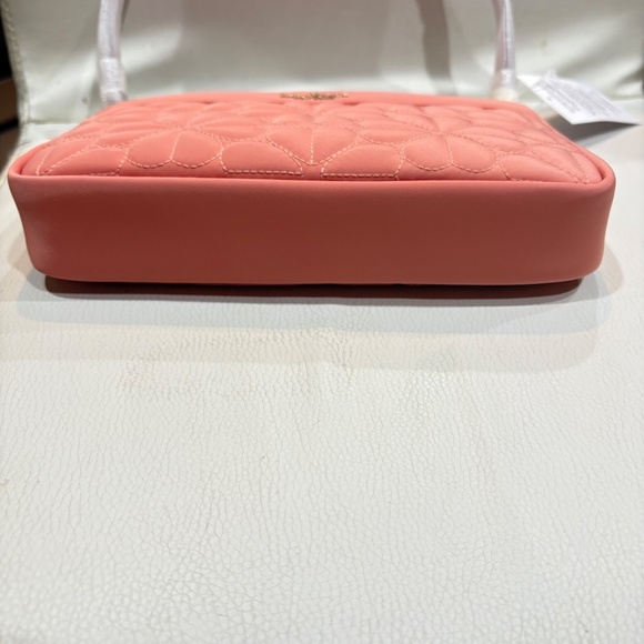 Kate Spade Flower Quilted Nylon Convertible Wristlet- Terracotta - Picture 6 of 7